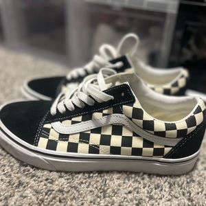 Black and white checker board VANS